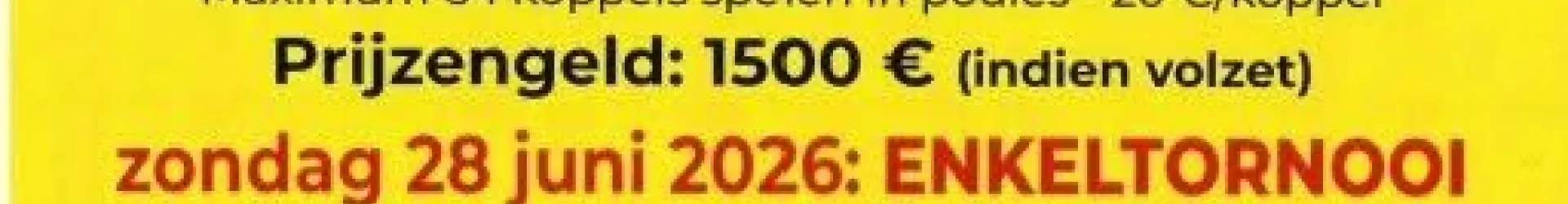 Toernooi Onder 'T Dak
